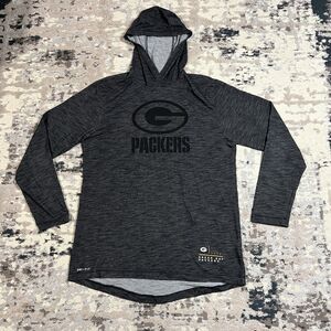 Green Bay Packers Hoodie Shirt Nike Dri Fit NFL Team Apparel Sweatshirt Men Sz M